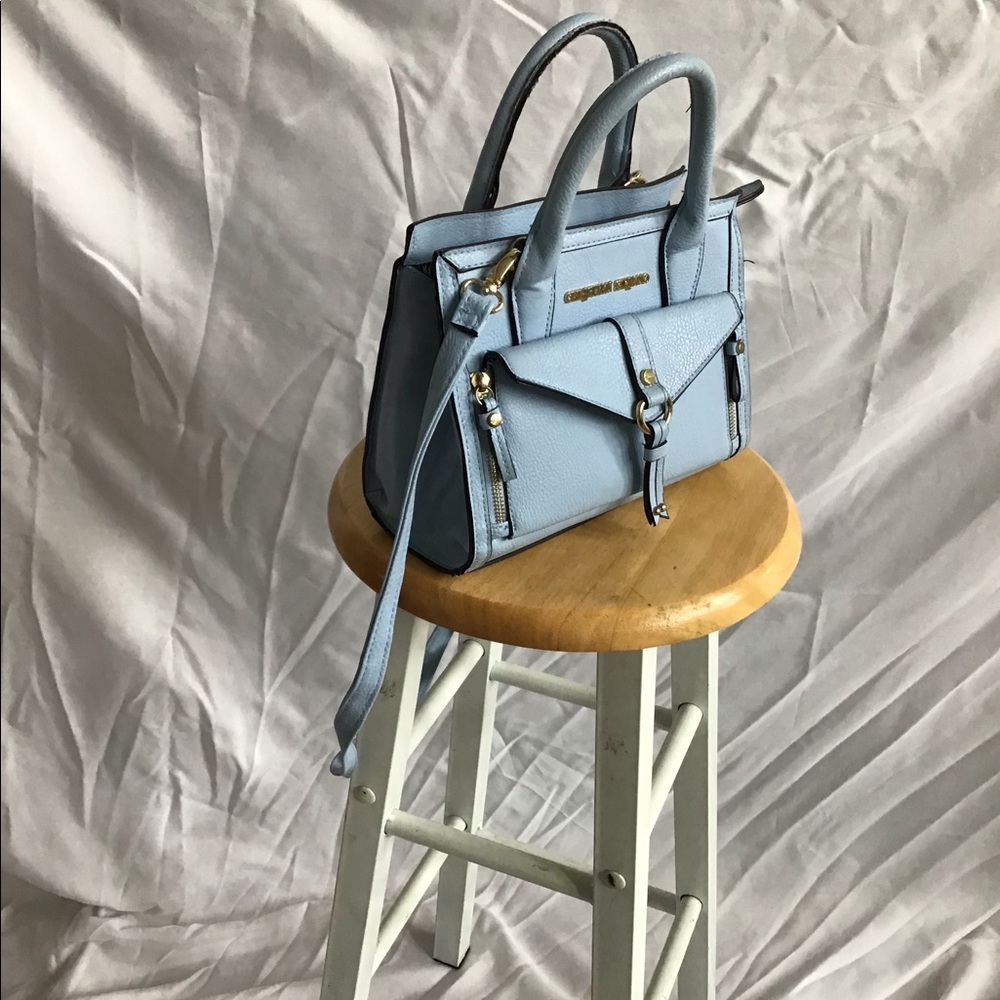 Christian Soriano blue crossbody